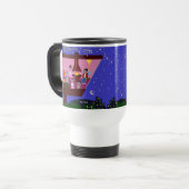 De Voyage Sock Monkey Party Cute Retro Cartoon Deluxe Mug (Devant gauche)
