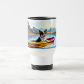 De Voyage Stainless Steel Travel Mug Boating Dog Image (Centre)