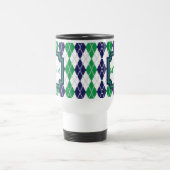 De Voyage Sur le mug Green Argyle (Centre)