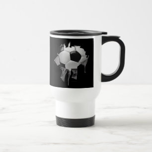 De Voyage Torn Soccer Commuter Mug