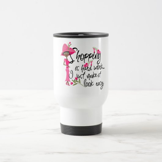 De Voyage Travail dur1 Mug (Centre)