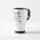 De Voyage Travail dur 2 Mug (Devant droit)