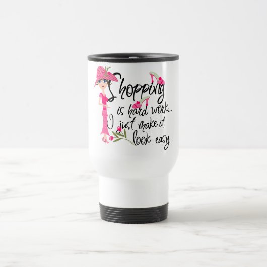 De Voyage Travail dur 2 Mug (Centre)
