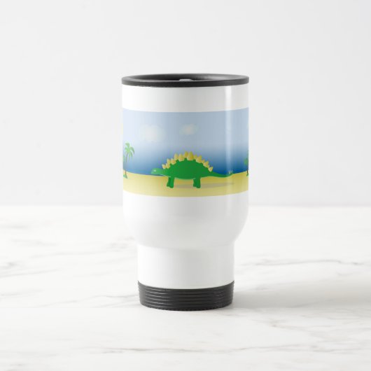 De Voyage Travel mug with Stegosaurus Jascaro Graphics (Centre)