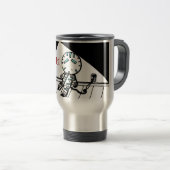 De Voyage Triste Robot Travel Mug (Devant droit)