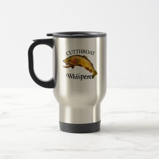 De Voyage Truite à gorge tranchée Whisperer Bateau léger Mug (Gauche)