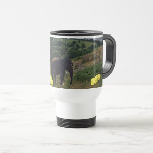 De Voyage Trundling Elephants Mug (Devant droit)
