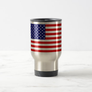 De Voyage USA Flag Travel Mug cn