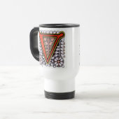 De Voyage 'V' floral - Mug (Devant gauche)