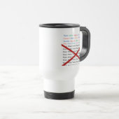 De Voyage Vie personnalisée 2.0 Mug (Devant droit)