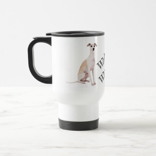 De Voyage Whippet Whisperer Travel Mug (Gauche)