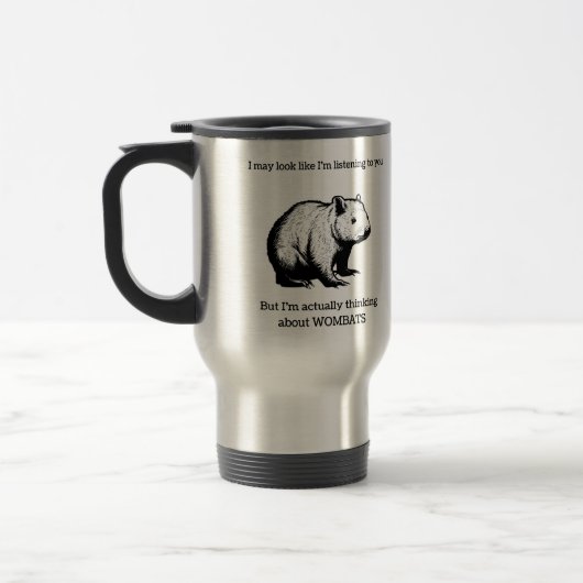 De Voyage Wombat mug (Gauche)
