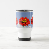 De Voyage Zinnia fleurs rouges Mug (Centre)