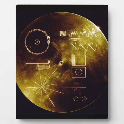 De Voyager Golden Record Fotoplaat (Voorkant)