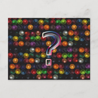 De vraag? is briefkaart