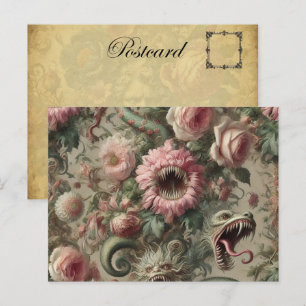 De vraatzuchtige Verdants - Gotisch Victoriaans Feestdagenkaart