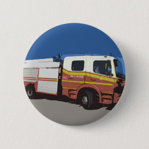 De Vrachtwagen van de brand Ronde Button 5,7 Cm