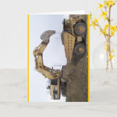 De Vrachtwagen van het graafwerktuig/van de Kaart (Gele Bloem)