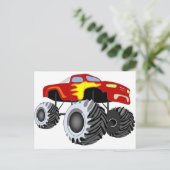 De Vrachtwagen van het monster Briefkaart (Staand voorkant)