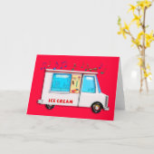 De Vrachtwagen van het roomijs Kaart (Gele Bloem)