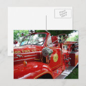 De vrachtwagenbriefkaart van de brand…. briefkaart (Voorkant / Achterkant)