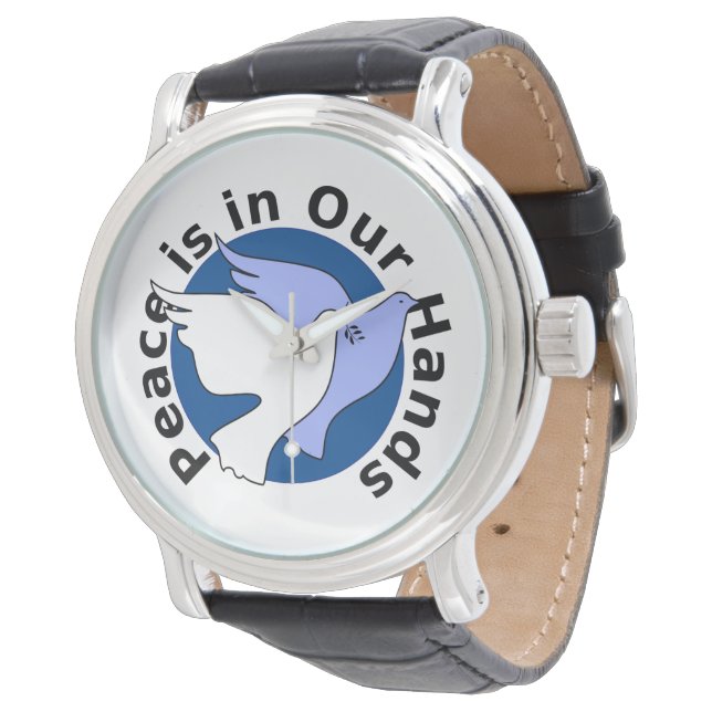 DE VREDE LIGT IN ONZE HANDEN HORLOGE (Gekanteld)