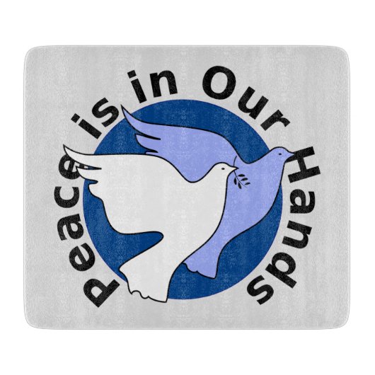 DE VREDE LIGT IN ONZE HANDEN SNIJPLANK (Voorkant)