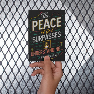 De vrede van God overtreft begrip. Briefkaart