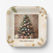 "De vredige sluimer van de winter" Papieren Bordje (Voorkant)