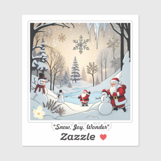 "De vredige sluimer van de winter" Sticker (Vel)