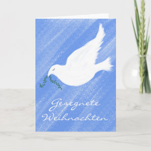 De Vreedzame Duif van Weihnachten van Gesegnete Feestdagen Kaart
