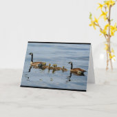 De vreedzame Scène van het Meer met Familie van Kaart (Gele Bloem)