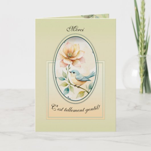 De vreedzame vogel kaart (Voorkant)