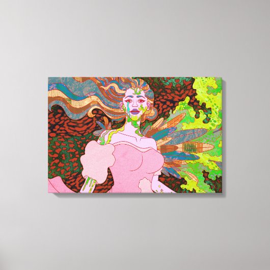 De vreemde engel canvas afdruk (Voorkant)