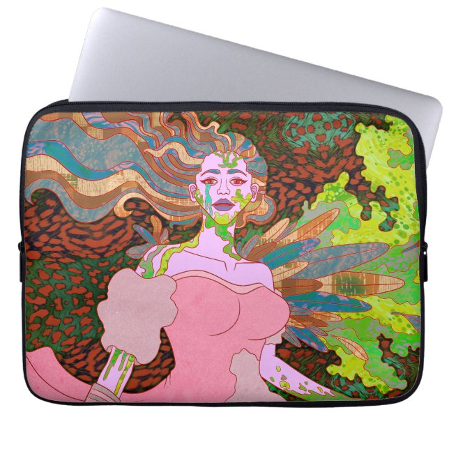 De vreemde engel laptop sleeve (Voorkant)