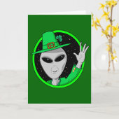 De vreemde St. Patrick van de Kabouter Kaart van (Gele Bloem)