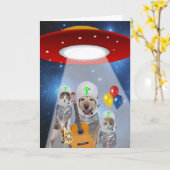 De vreemde Verjaardag van het Huisdier van het Kaart (Gele Bloem)