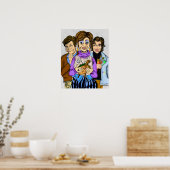 De vreemden met Snoep Boxset Kunst Origineel herwe Poster (Keuken)