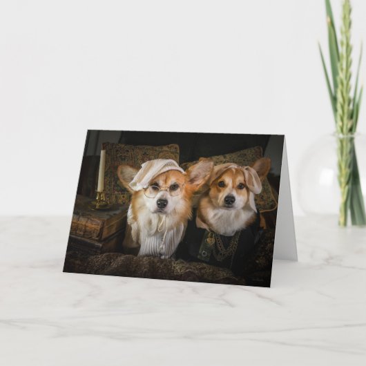 De Vrek van Corgi en de Kerstkaart van Jacob Feestdagen Kaart (Voorkant)