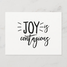 De vreugde is het Besmettelijke Briefkaart van de