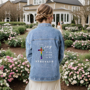 De vreugde van de Heer is mijn kracht Denim Jacket