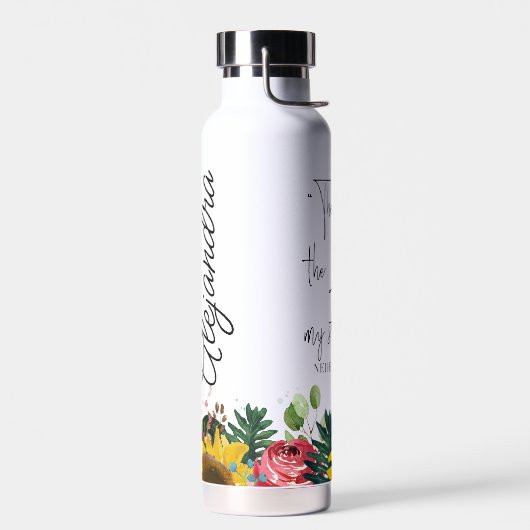 De vreugde van de Heer is mijn kracht. droogtromme Waterfles (Links)