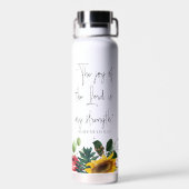 De vreugde van de Heer is mijn kracht. droogtromme Waterfles (Achterkant)