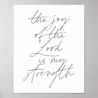 De vreugde van de Heer is mijn sterke script Poster
