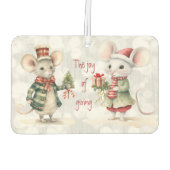 De vreugde van het geven van kerstmuizen luchtverfrisser (Achterkant)