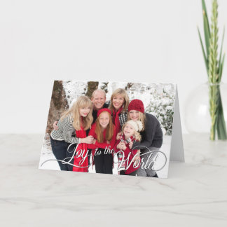 De Vreugde van Kerstmis aan de Vakantie van de Feestdagen Kaart