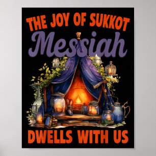 De vreugde van Sukkot Messias woont bij ons Joods Poster