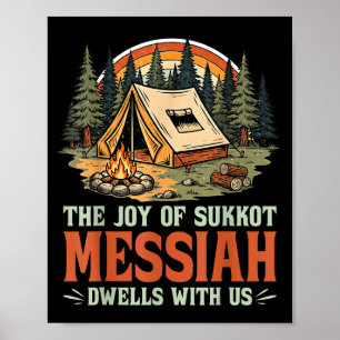De vreugde van Sukkot Messias woont bij ons Joods Poster