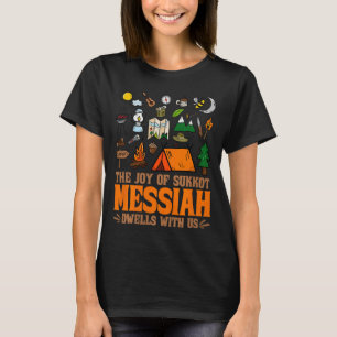 De vreugde van Sukkot Messias woont bij ons Joods T-shirt