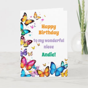 De vreugde van vlinders Gefeliciteerd met je verja Kaart